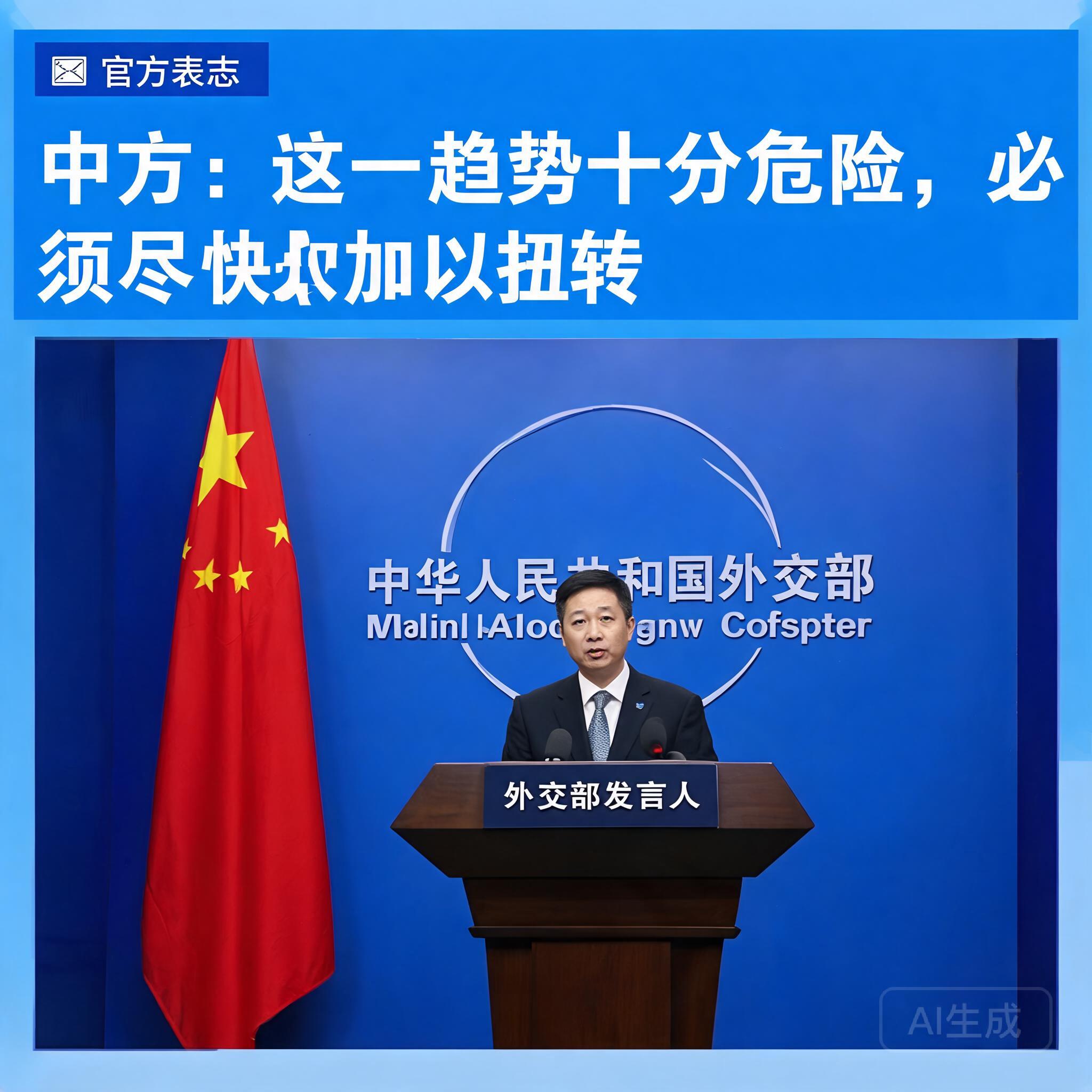 中方:这一趋势十分危险,必须尽快加以扭转