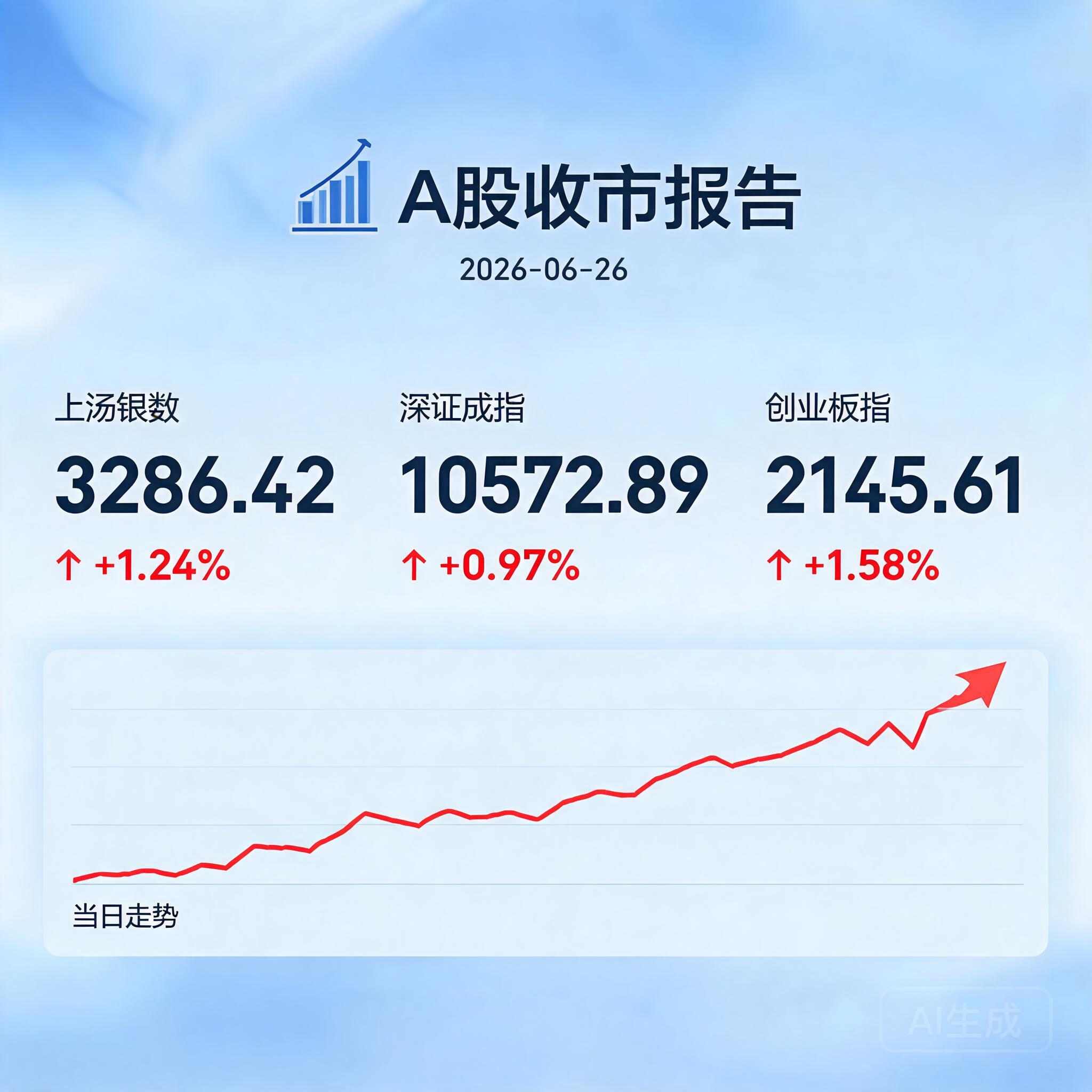 📊 A股收市报告 2026-06-26