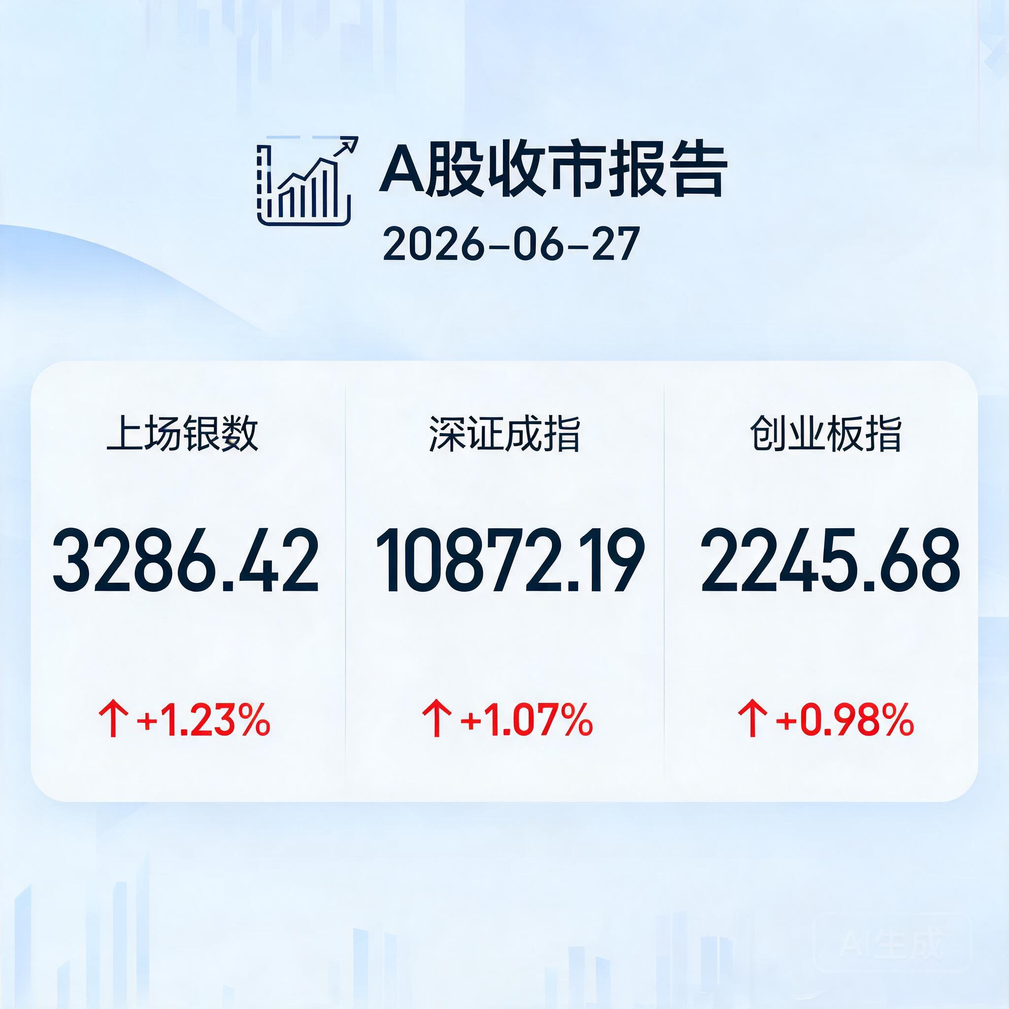 📊 A股收市报告 2026-06-27