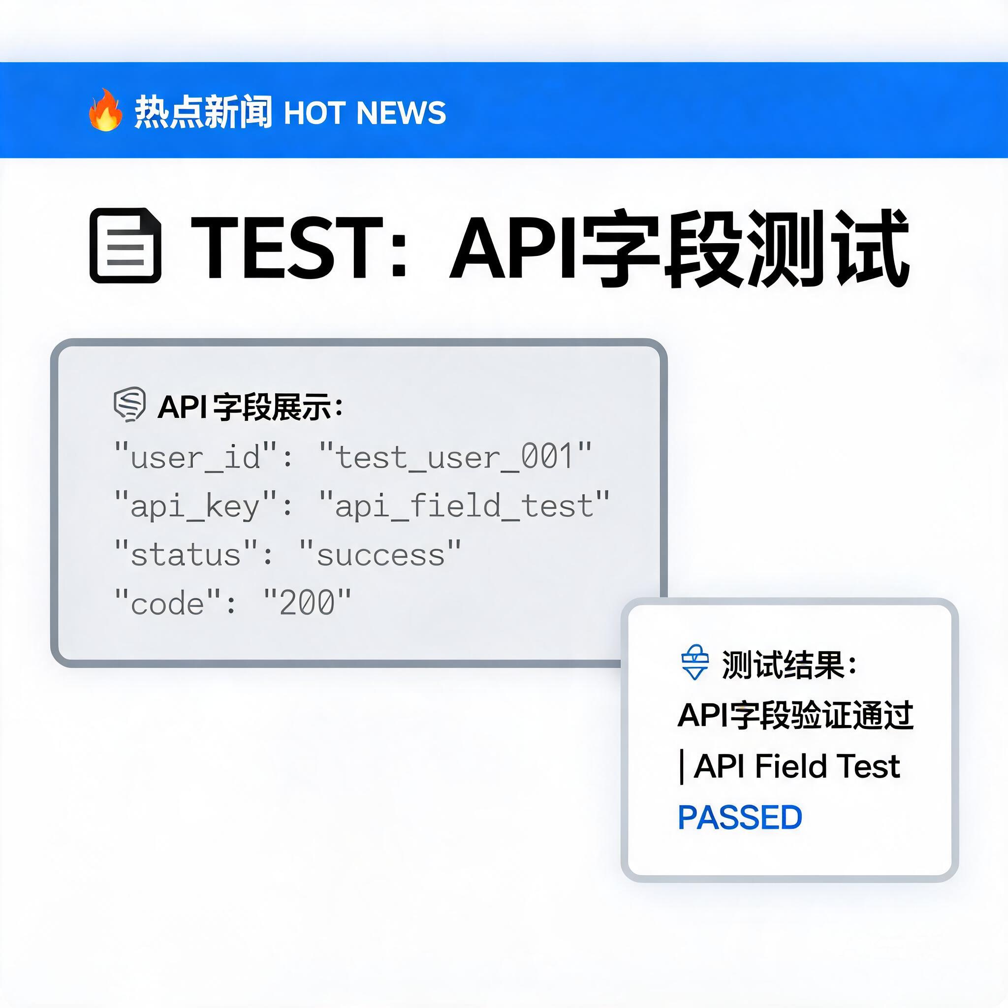 TEST: API字段测试