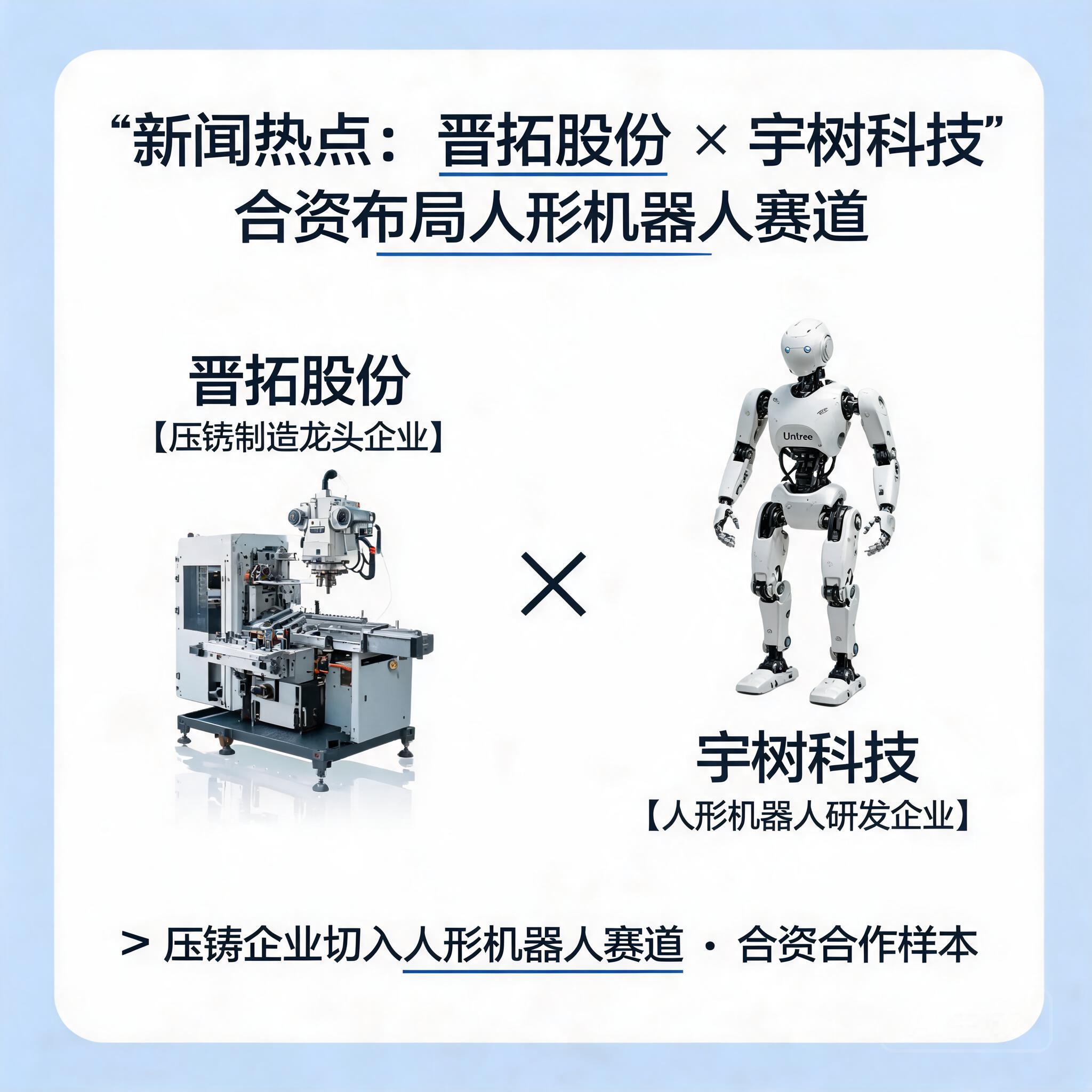 压铸企业切入人形机器人赛道的样本:晋拓股份×宇树科技合资