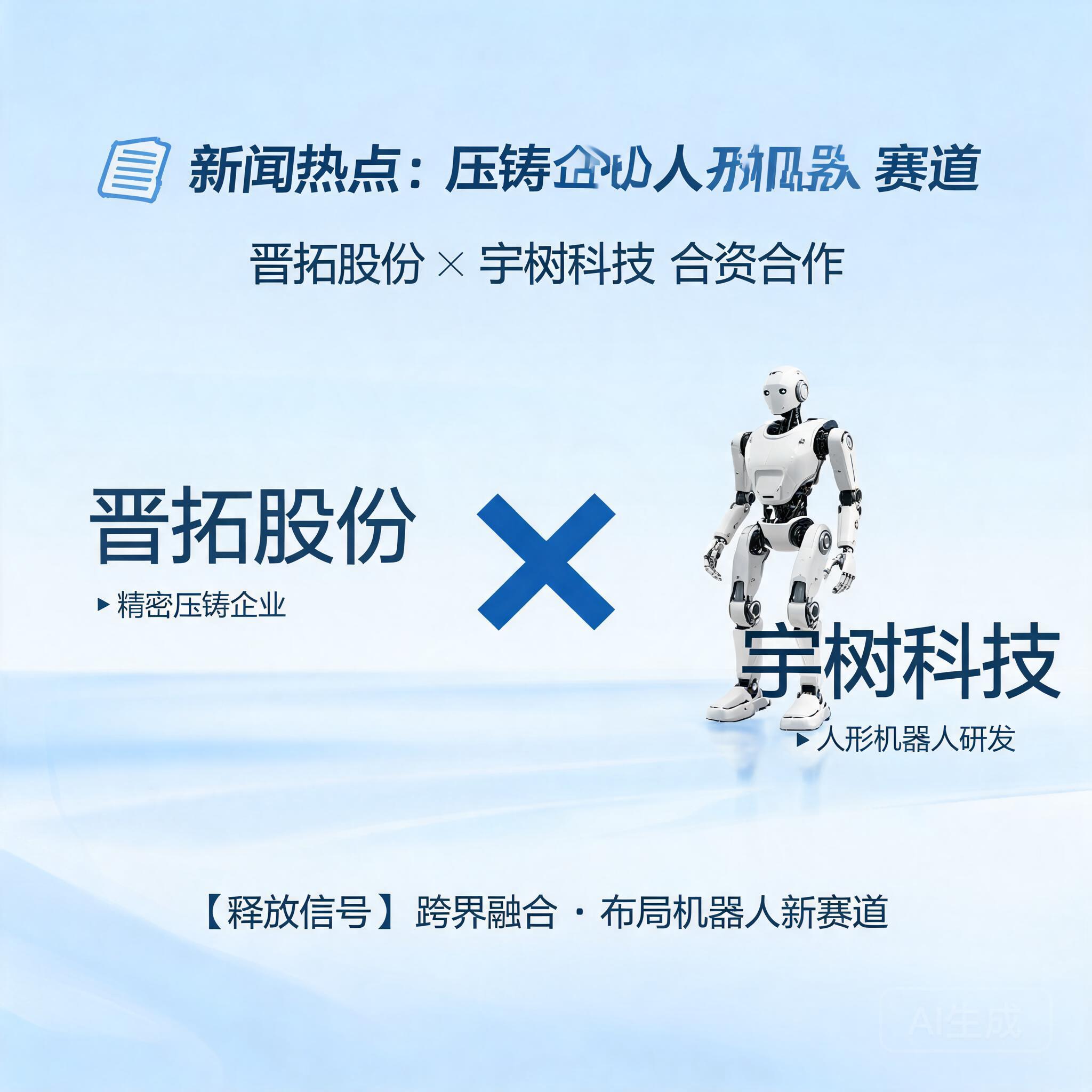 压铸企业切入人形机器人赛道的样本:晋拓股份×宇树科技合资,释放什么信号?