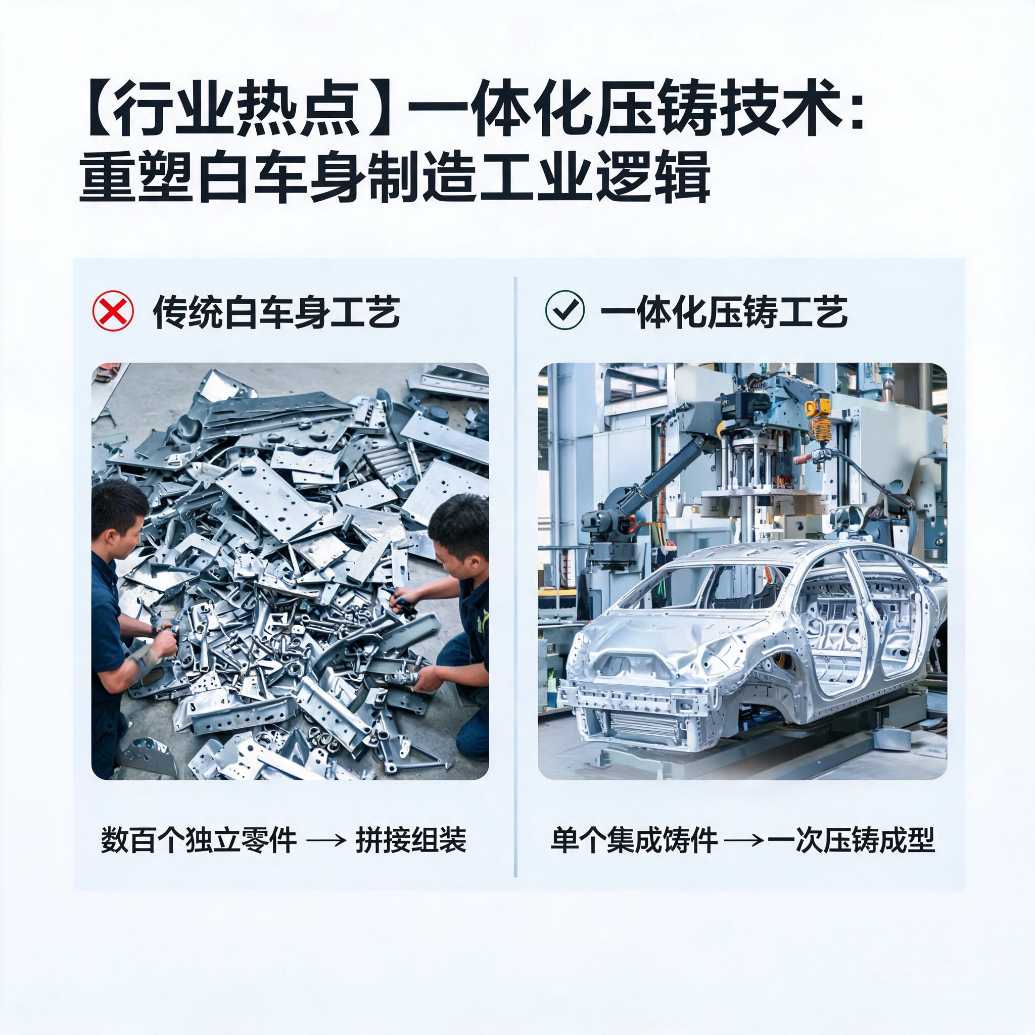 一体化压铸技术:重塑白车身制造工业逻辑