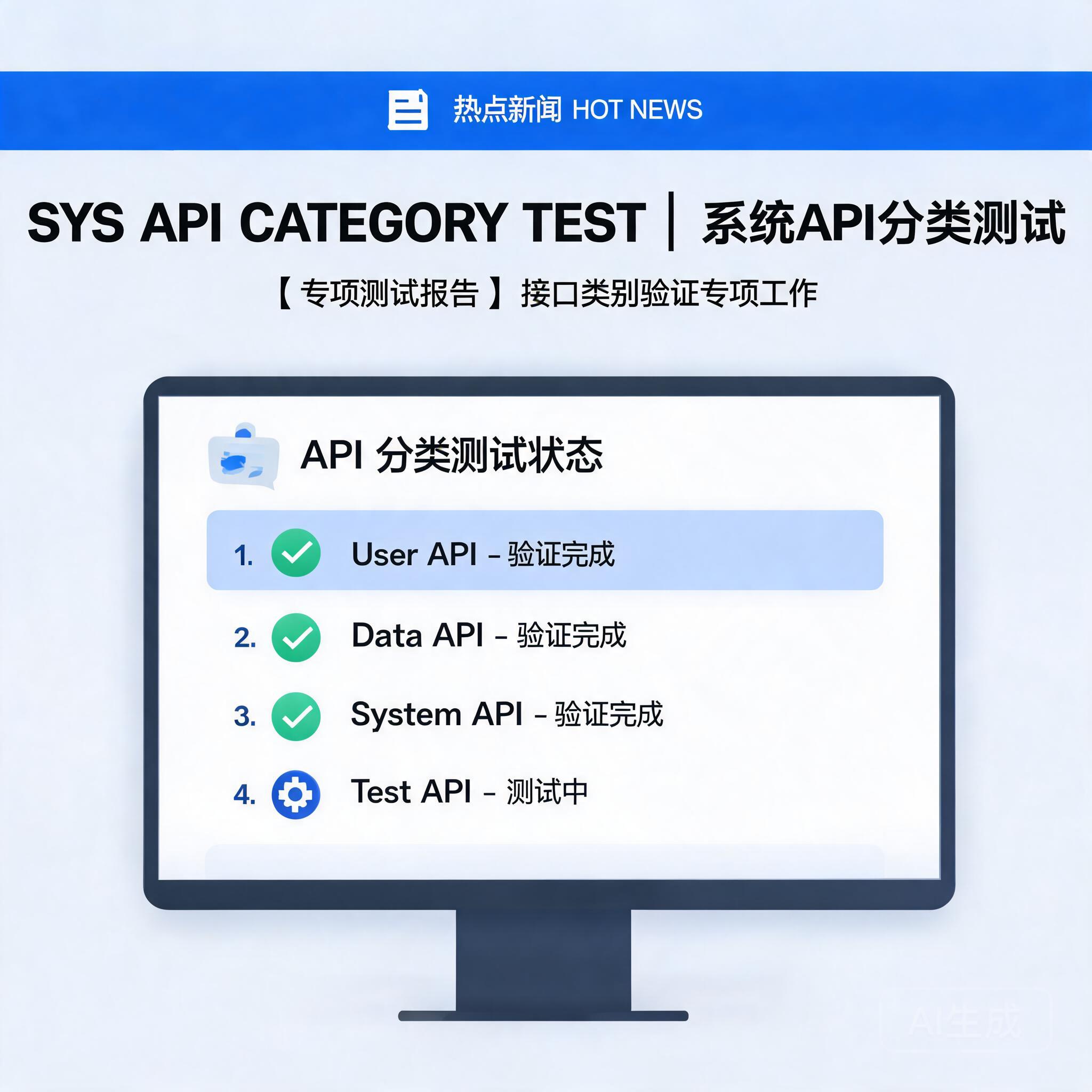 [SYS] API category test - ignore