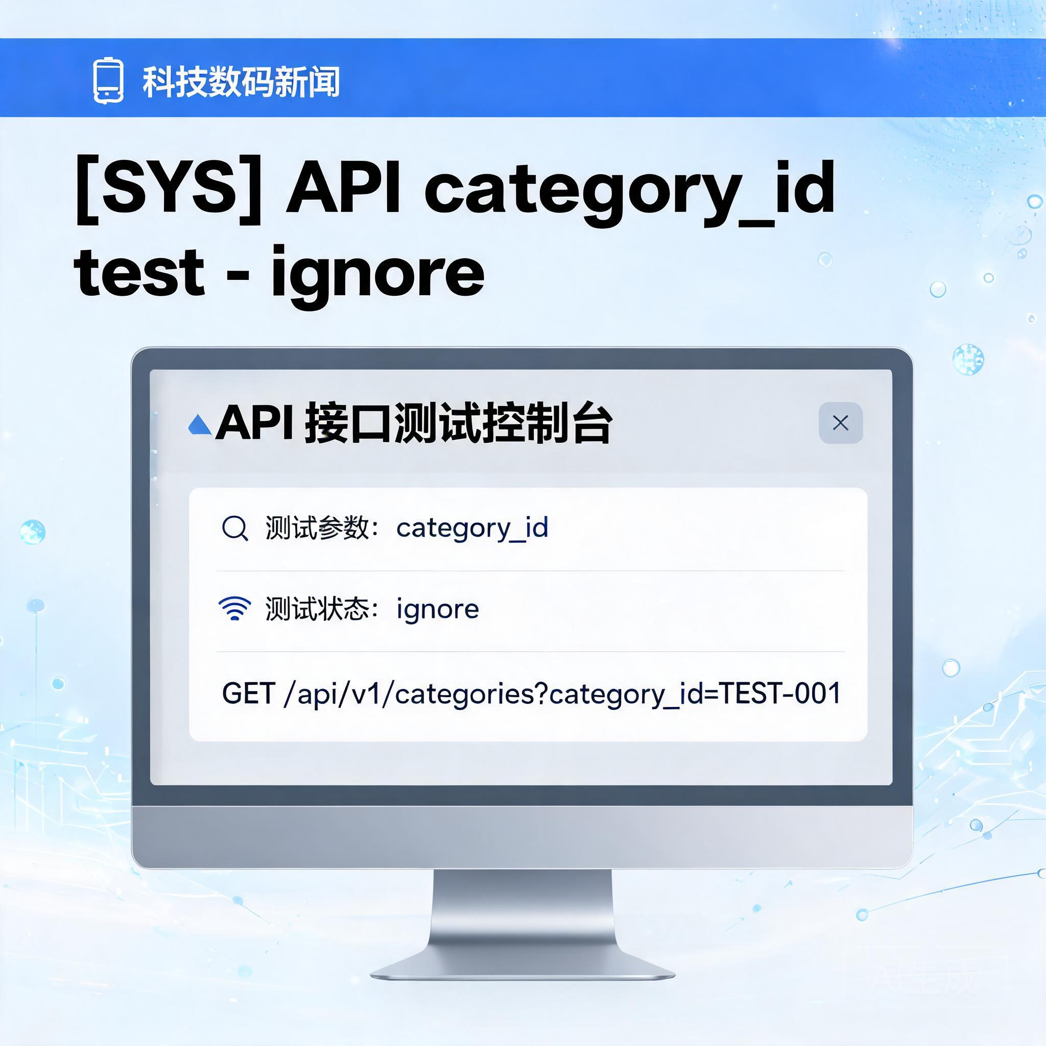 [SYS] API category_id test - ignore