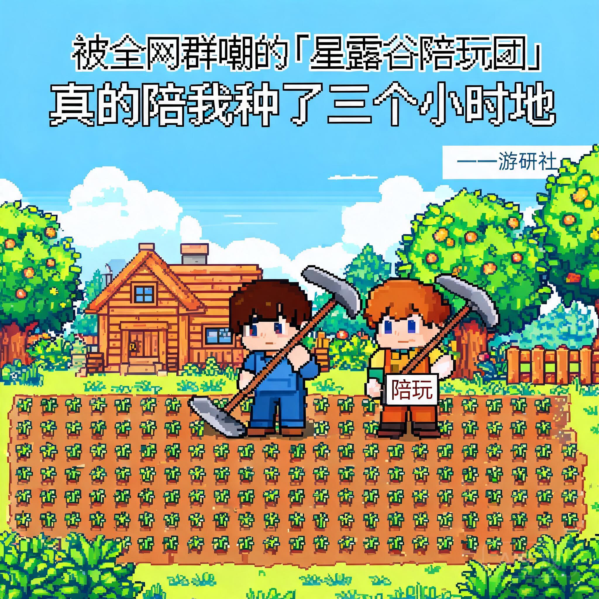 被全网群嘲的“星露谷陪玩团”，真的陪我种了三个小时地 - 游研社