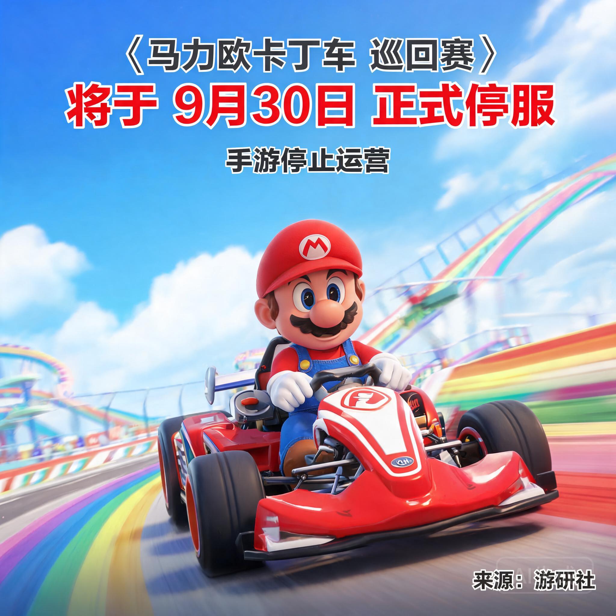 任天堂手游《马力欧卡丁车 巡回赛》将于9月30日正式停服 -- 来自游研社