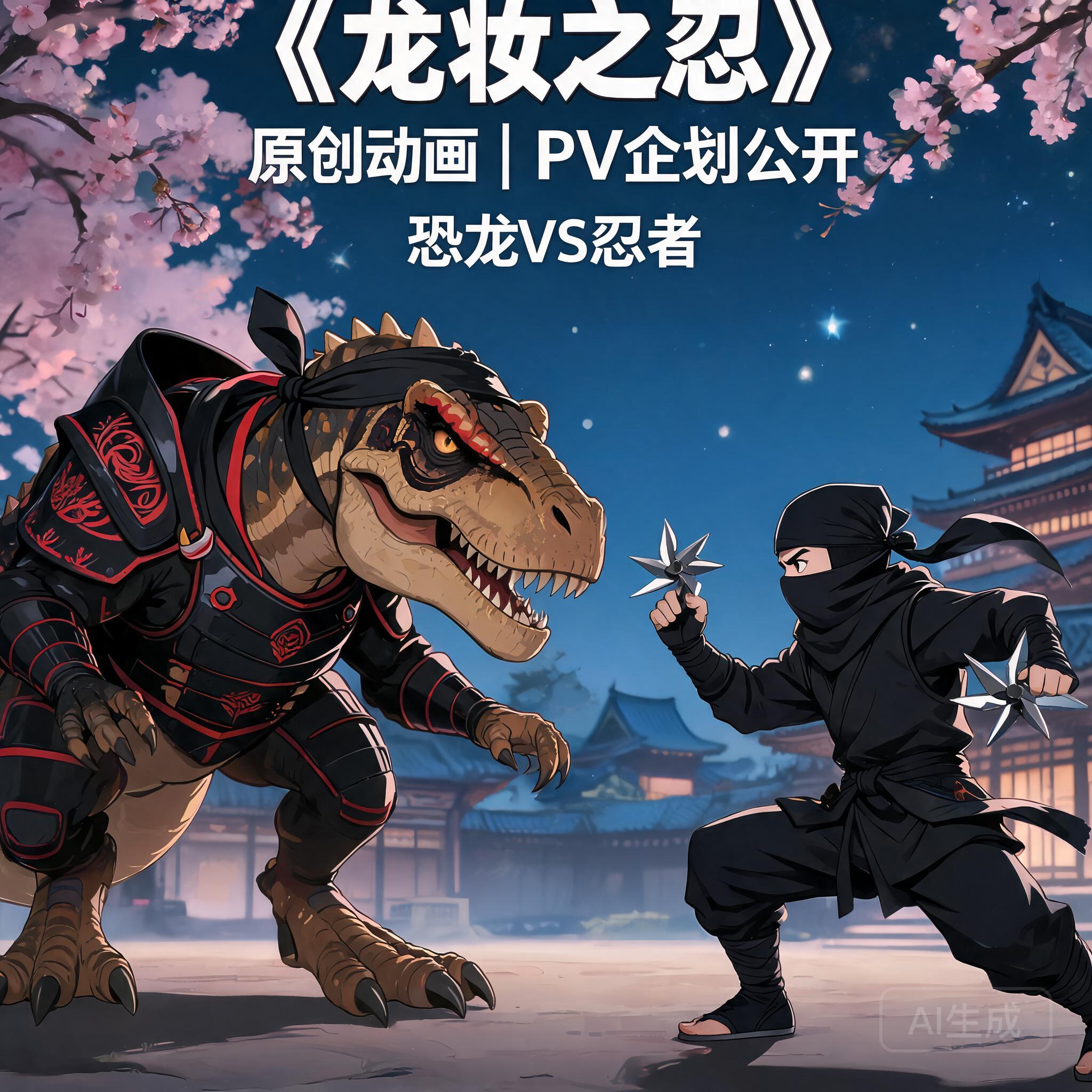 “恐龙VS忍者”题材原创动画《龙妆之忍》公开企划PV -- 来自游研社