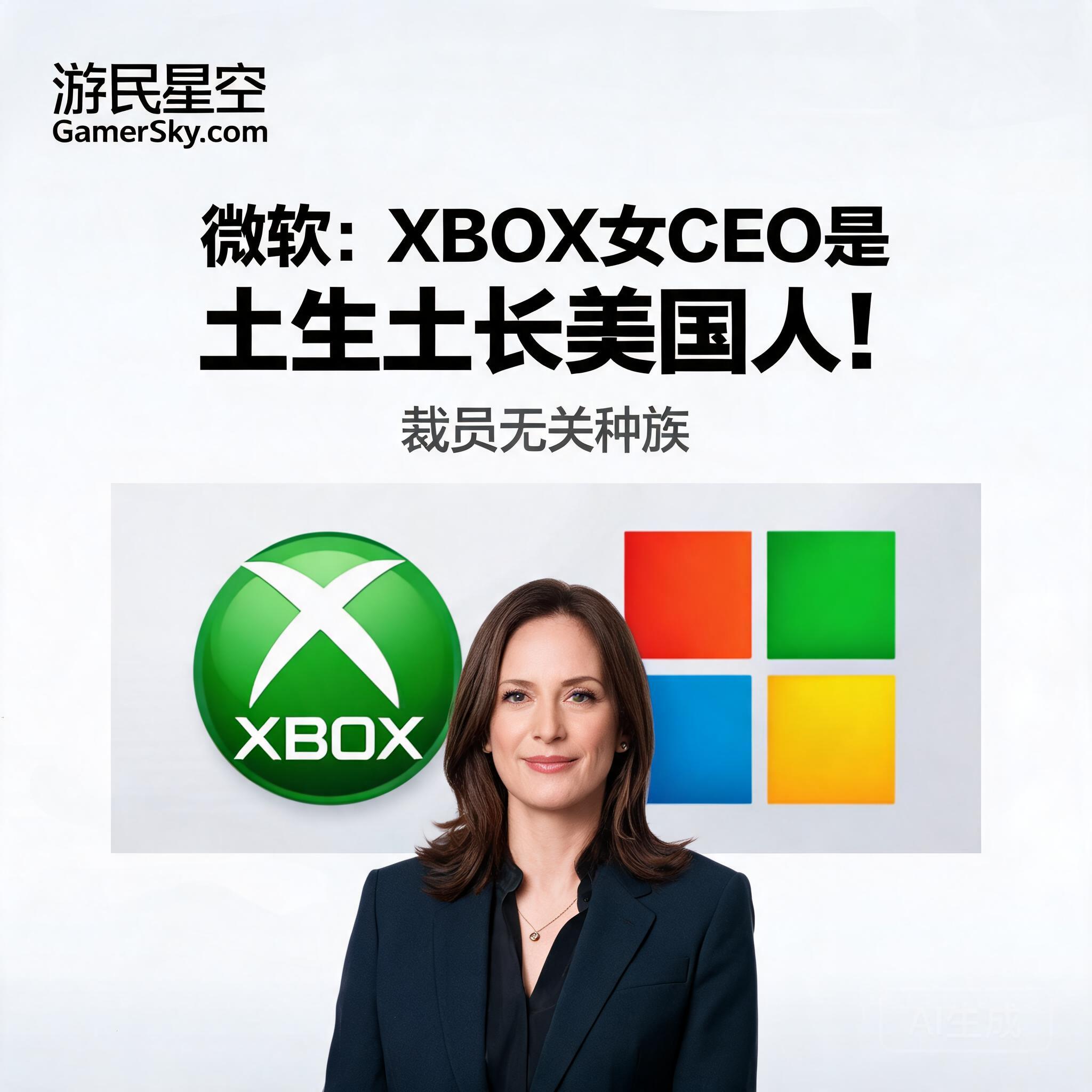 微软:XBOX女CEO是土生土长美国人!裁员无关种族 _ 游民星空 GamerSky.com