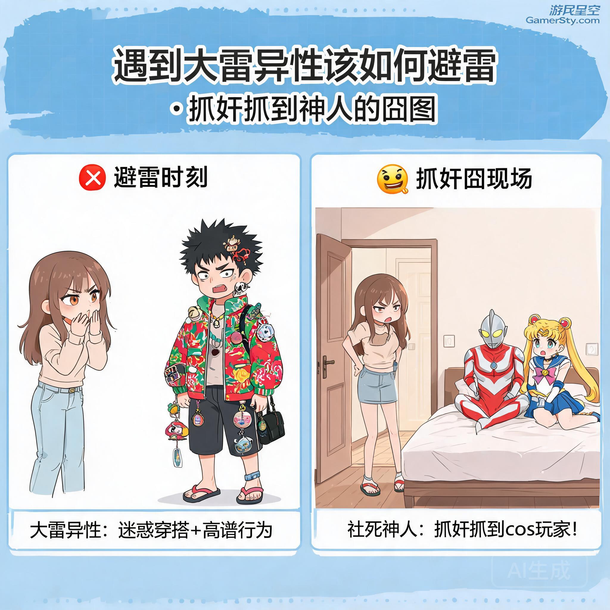 遇到大雷异性该如何避雷 抓奸时抓到神人的囧图 _ 游民星空 GamerSky.com